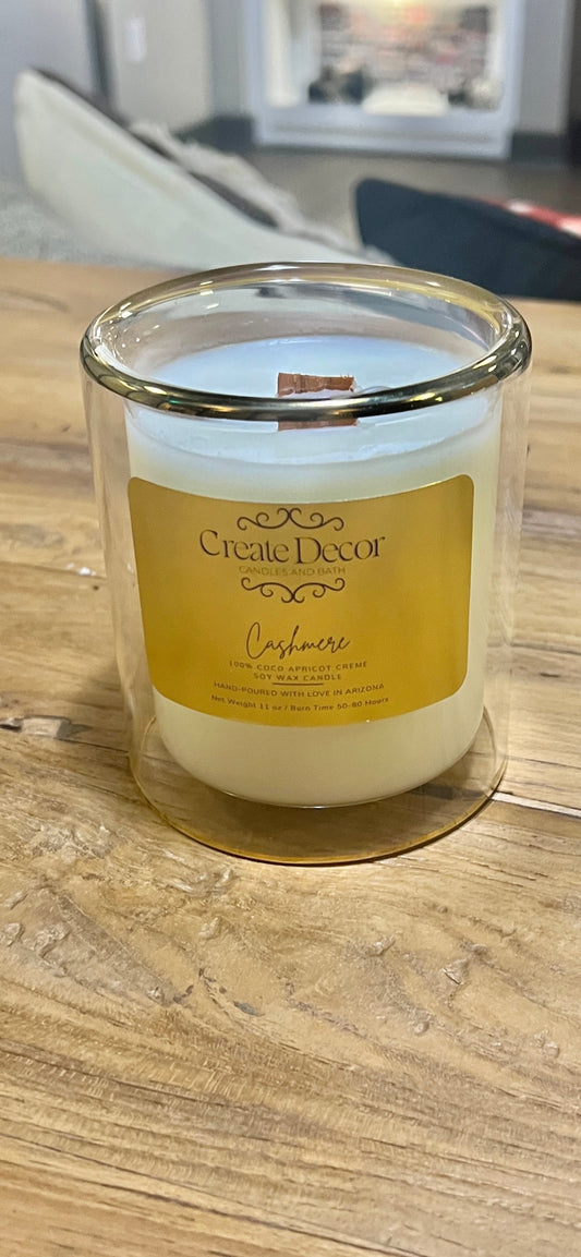 11oz Cashmere Candle - Warm Vanilla and Musk