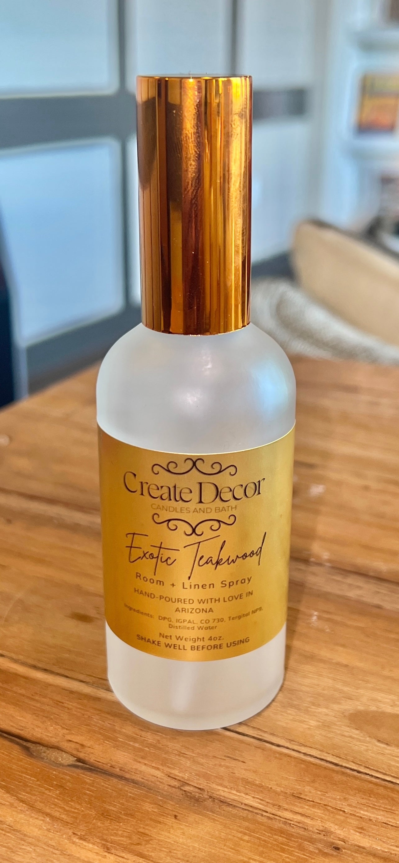 4oz Room & Linen Spray - Exotic Teakwood