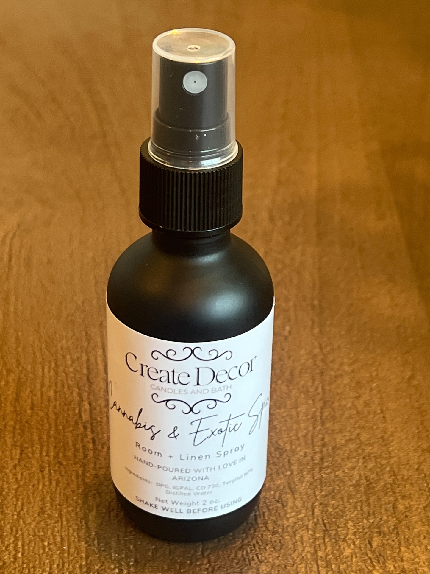 2oz Room & Linen Spray - Cannabis & Exotic Spice