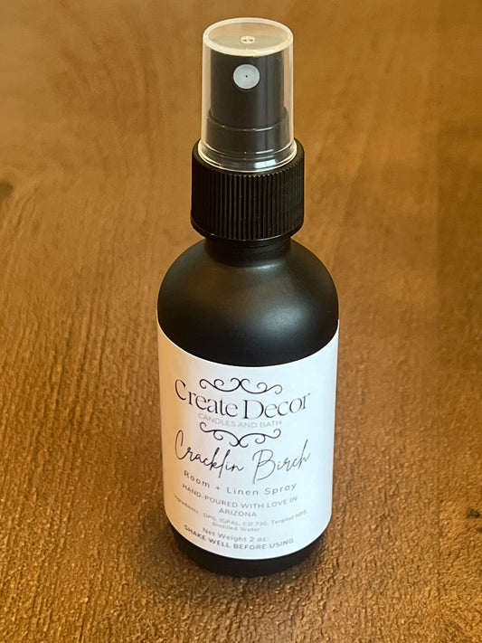 2oz Room & Linen Spray - Cracklin Birch